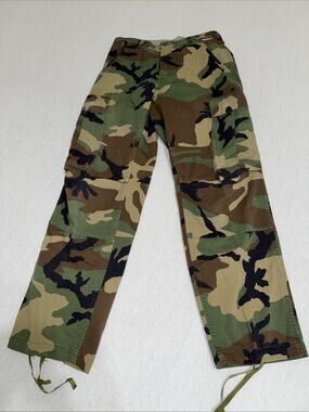 US Army Pants XS Short 29x28 Woodland Camo BDU Combat 90s